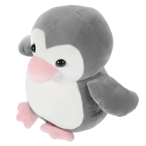 MAGICLULU Pinguinkissen Pinguin-Spielzeug Pinguin-stofftiere Cartoon-tierspielzeug Zeichentricktiere Spielzeug Ausgestopfter Pinguin Riesige Kuscheltiere Pinguin Stofftier Grey Plüsch von MAGICLULU