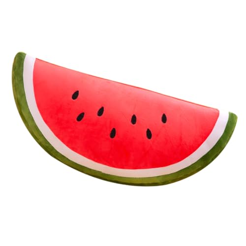 MAGICLULU Plüsch Wassermelone Kissen Weiches Hautfreundliches Gefülltes Obstspielzeug Leichtes Sommer Schmuse-dekokissen für Mädchen Kinderzimmer Dekoration MAGICLULU Plüsch Wassermelone Kissen Weiches Hautfreundliches Gefülltes Obstspielzeug Leichtes Sommer Schmuse-dekokissen für Mädchen Kinderzimmer Dekoration von MAGICLULU
