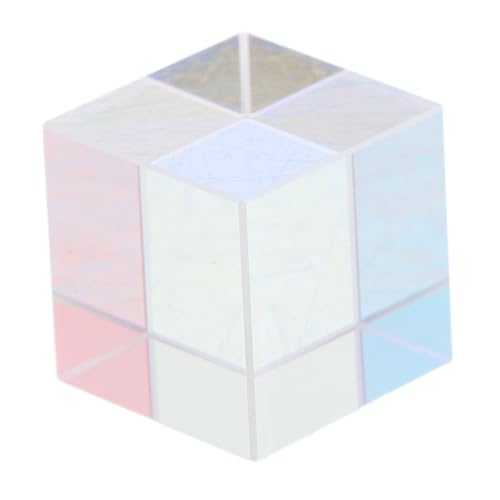 MAGICLULU Präzises Optisches Glasprisma Würfel für Physikunterricht Lichtbrechung Rgb Farbspektrum Lehrmittel und Dekorativer Kristallwürfel für Optische Experimente und MAGICLULU Präzises Optisches Glasprisma Würfel für Physikunterricht Lichtbrechung Rgb Farbspektrum Lehrmittel und Dekorativer Kristallwürfel für Optische Experimente und von MAGICLULU