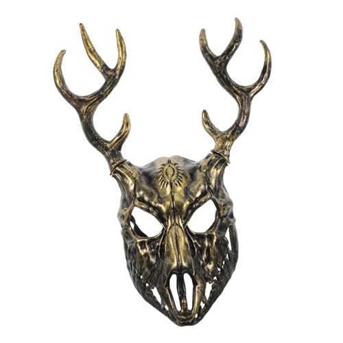 MAGICLULU Schafmaske Kostüm Maske Abnehmbare Maske tierische Maske Make-up-Maske Halloween-Requisiten goldene maske Halloween-Maske halloween masken Hirschgeweih-Kostüm Hirsch Maske Schaum von MAGICLULU