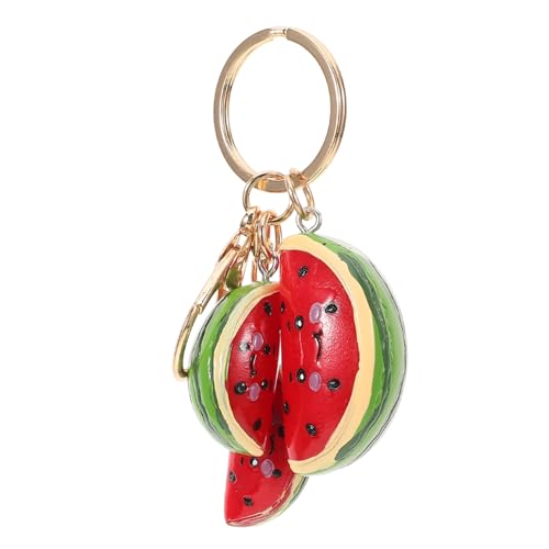 MAGICLULU Wassermelonenparty Cool Getränk Air-Tag-Fall Wassermelonen-Schlüsselanhänger Gold Wassermelonen Schlüsselanhänger Schmuck für Taschen festliches Taschenanhänger Legierung von MAGICLULU