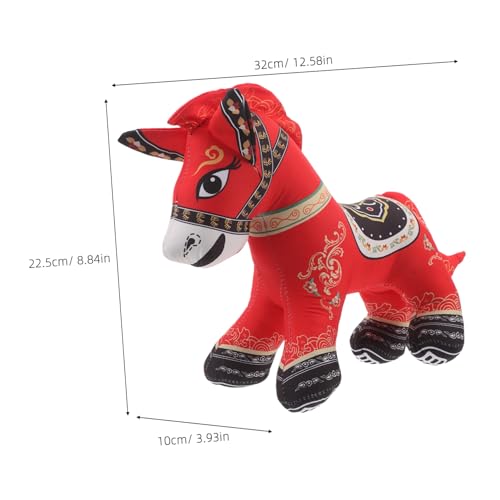 MAGICLULU Weiches Plüschpferd Chinesisches Tierkreis Maskottchen Kuscheltier Leichtes Stofftier Für Neujahrsdekoration Glücksbringer Geschenk MAGICLULU Weiches Plüschpferd Chinesisches Tierkreis Maskottchen Kuscheltier Leichtes Stofftier Für Neujahrsdekoration Glücksbringer Geschenk von MAGICLULU