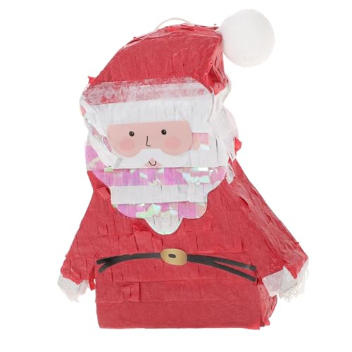 MAGICLULU Weihnachtspinata Weihnachts-Sankt-Servietten Masse Weihnachten Mini- weihnachtsspielzeug kinder weihnachts party Outdoor-Spielzeug für Kinder Pinata-Hit-Spielzeug Papier rot von MAGICLULU