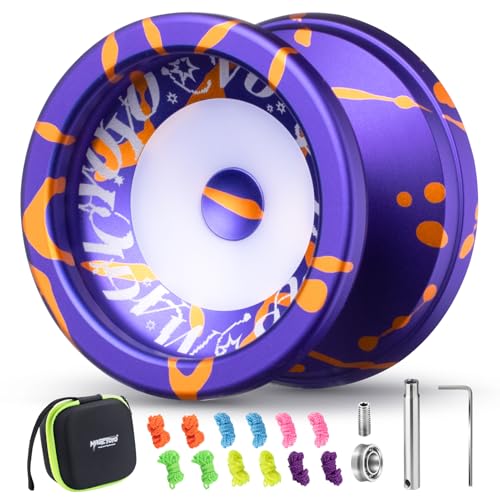 MAGICYOYO Profi JoJo V6S Locus, Doppelzweck Jo-jo mit Responsive & Unresponsive, Metall JoJo mit Leerlauf und Kugellager, Trick Jo Jo für Kinder & Erwachsene, mit 12 Saiten, Lagersatz, Gehäuse MAGICYOYO Profi JoJo V6S Locus, Doppelzweck Jo-jo mit Responsive & Unresponsive, Metall JoJo mit Leerlauf und Kugellager, Trick Jo Jo für Kinder & Erwachsene, mit 12 Saiten, Lagersatz, Gehäuse von MAGICYOYO