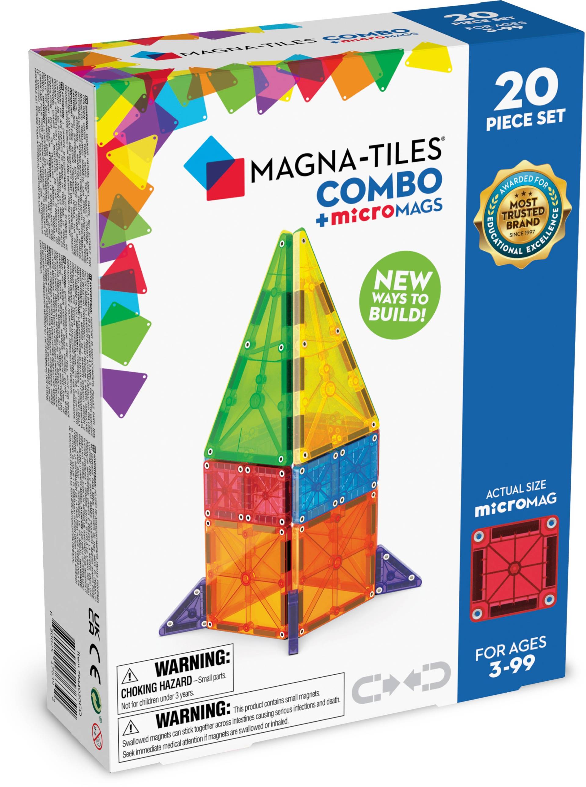 Magna-Tiles Combo Bausatz 20 Teile von MAGNA-TILES