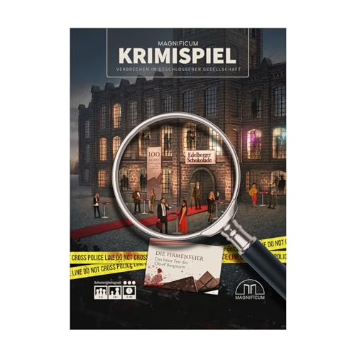 MAGNIFICUM Krimispiel: Die Firmenfeier - Das letzte Fest des Oliver Borgmann, Detektivspiel, Escape Room Spiel für Erwachsene von MAGNIFICUM