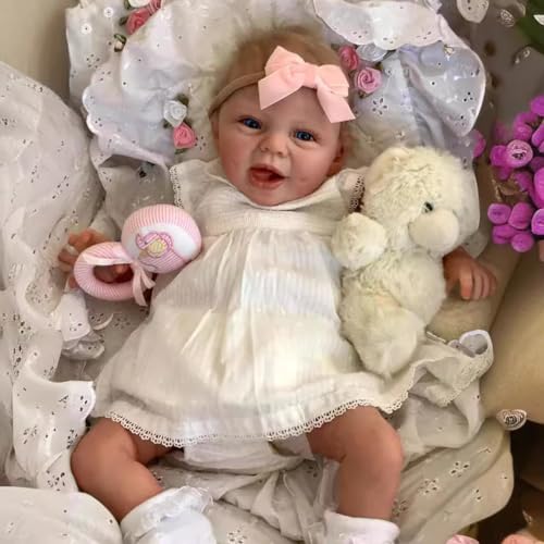 MAIHAO Reborn Baby Puppen Reborn Mädchen 22-Zoll Realistische Babypuppen haben den weichen Körper, Sie Sieht aus und fühlt Sich an wie EIN echtes lebensechtes Baby von MAIHAO