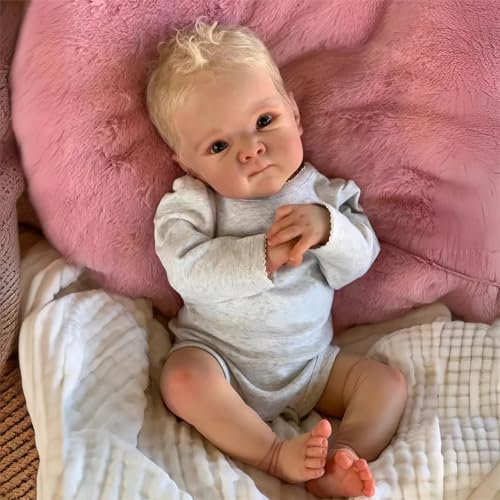 MAIHAO Reborn Babypuppe Reborn Baby Mädchen 19-Zoll Realistische Babypuppen haben den weichen Körper, Sie Sieht aus und fühlt Sich an wie EIN echtes Lebensechtes Baby Offene Augen von MAIHAO