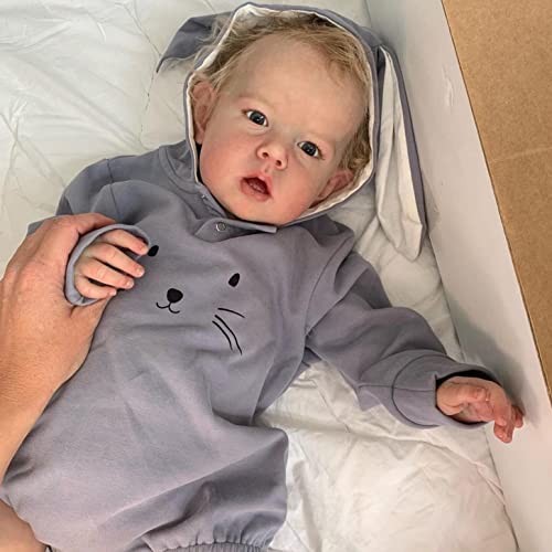 MAIHAO lebensechte 55cm Puppen Reborn Babys Junge silikon Puppe wie echtes Toddler babypuppen realistische mädchen Dolls günstig 22zoll von MAIHAO