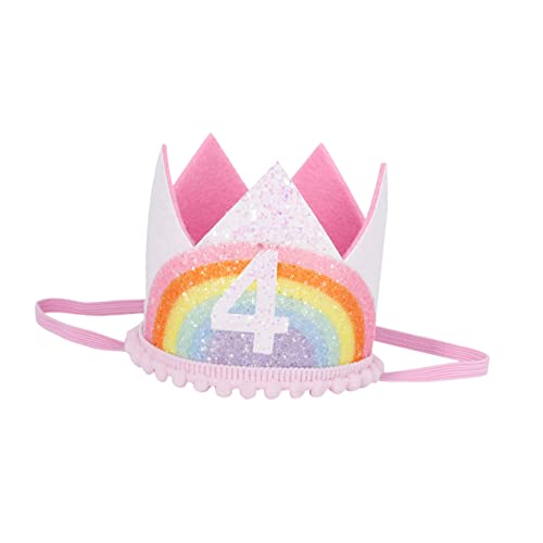 MAJORMENCH Baby Party Crown Hüte Geburtstagskappen Stirnband Kinder Party Crown Hat Supplies von MAJORMENCH