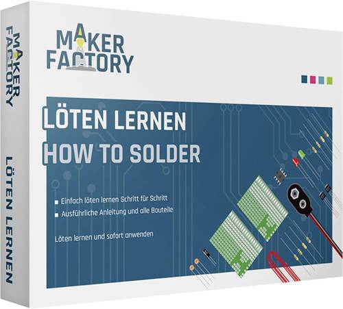 MAKERFACTORY 15055 Löten lernen Löten Lernpaket ab 14 Jahre von MAKERFACTORY