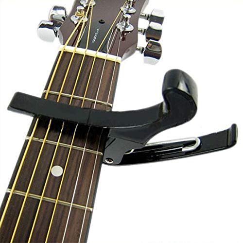 MAKIVI Korrekturklammer / Stimmgerät / Kapodaster für E-Gitarre, Schwarz von MAKIVI