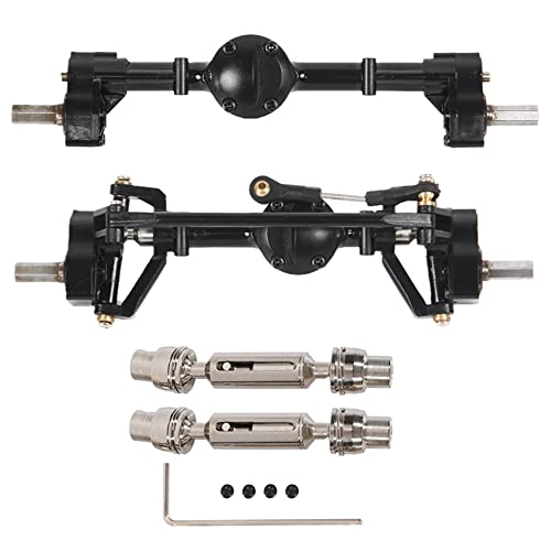 MAKIVI Tor- und Hinterachse, 2 Stück, mit Antriebswelle aus Metall, für C14 C24 C24-1 C34 C44 B14 B24 1/16 Stück Autoaufrüstung, mit Fernbedienung von MAKIVI