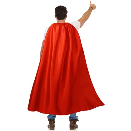 Maklulu Superhelden-Umhänge und Masken für Erwachsene, Halloween, Vampir-Umhang, Superhelden-Party, Capes, Superhelden-Kostüm (schwarz, 140 cm) von MAKLULU