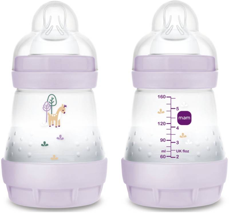 MAM Easy Start Babyflasche Anti-Kolik 160 ml, Lila von MAM