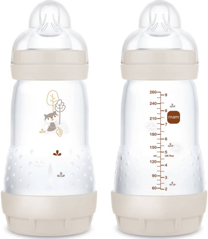 MAM Easy Start Babyflasche Anti-Kolik 260 ml 2er-Pack, Neutral von MAM