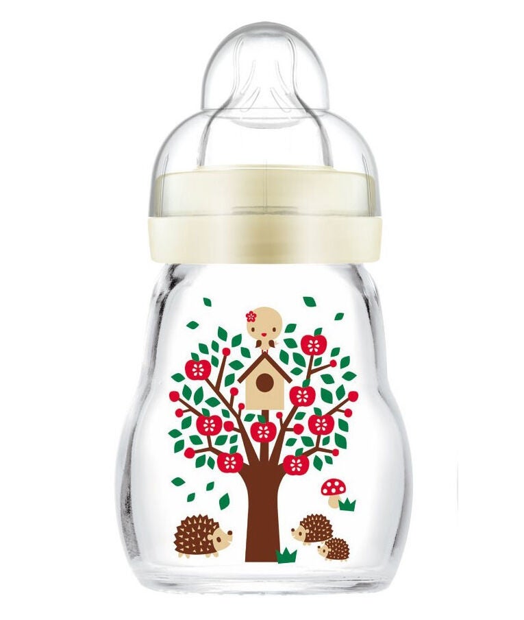 MAM Feel Good Babyflasche Glas 170 ml, Neutral von MAM