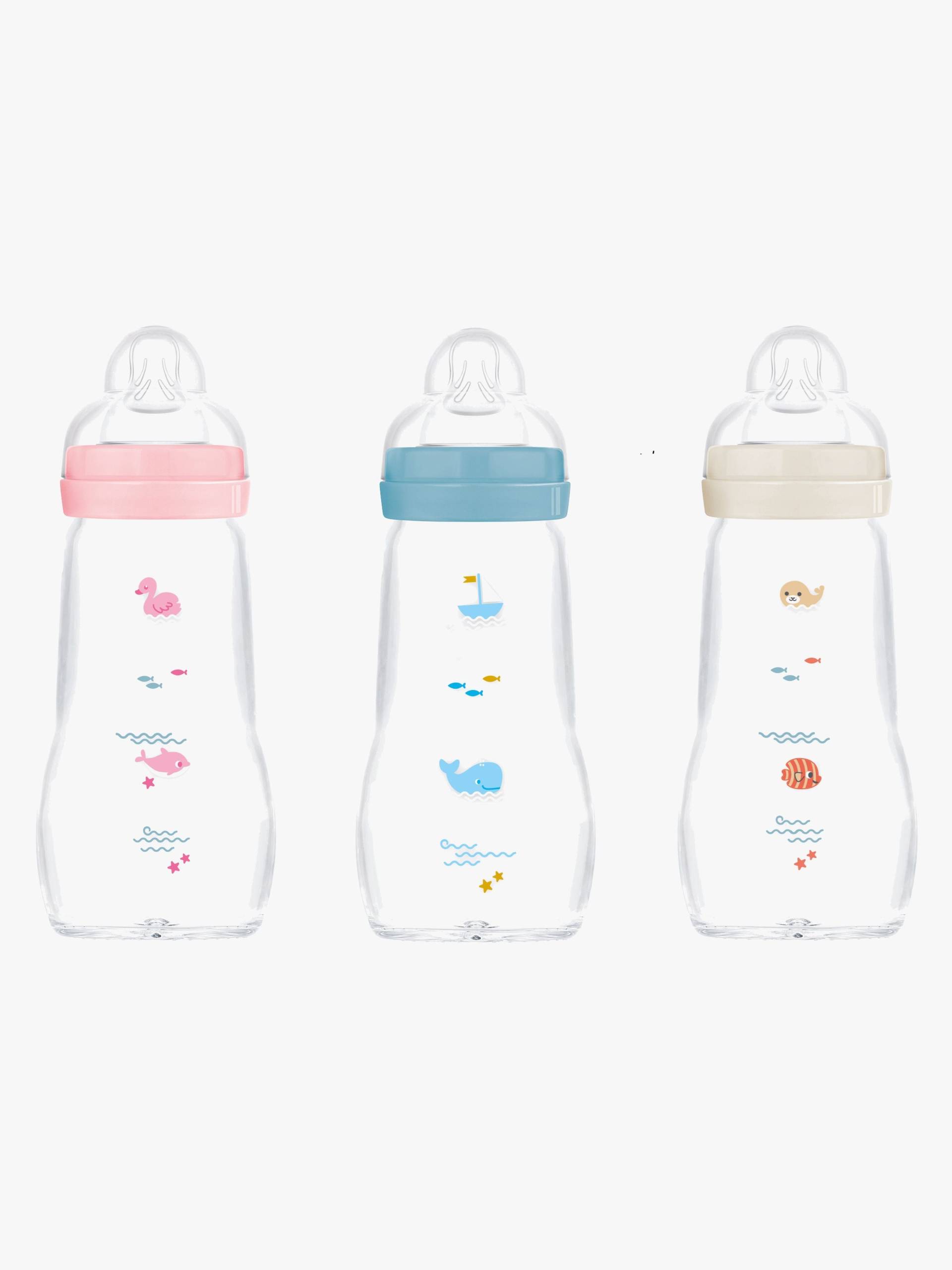 MAM Feel Good Babyflasche Glas 260 ml, Mix MAM Feel Good Babyflasche Glas 260 ml, Mix von MAM