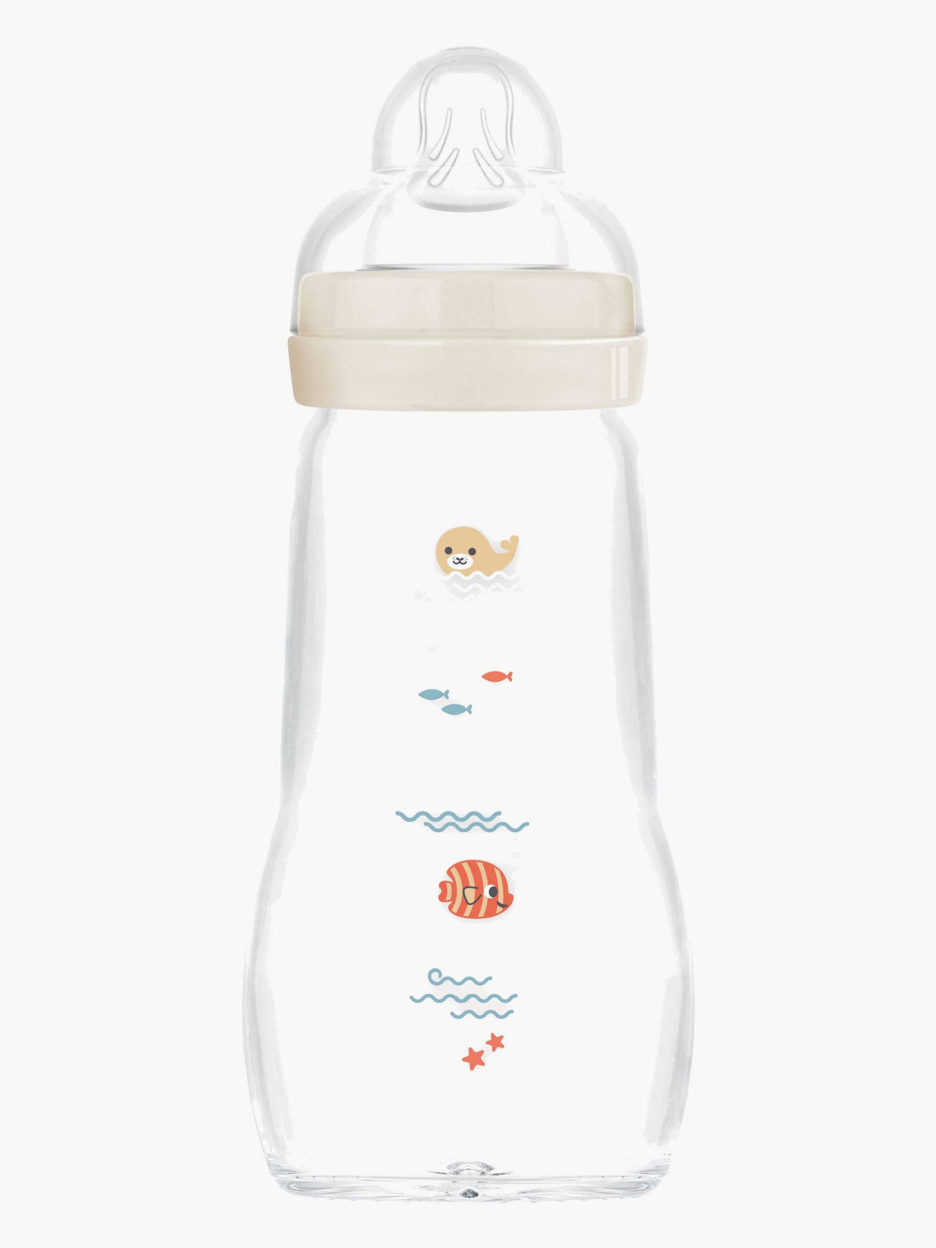 MAM Feel Good Babyflasche Glas 260 ml, Neutral MAM Feel Good Babyflasche Glas 260 ml, Neutral von MAM