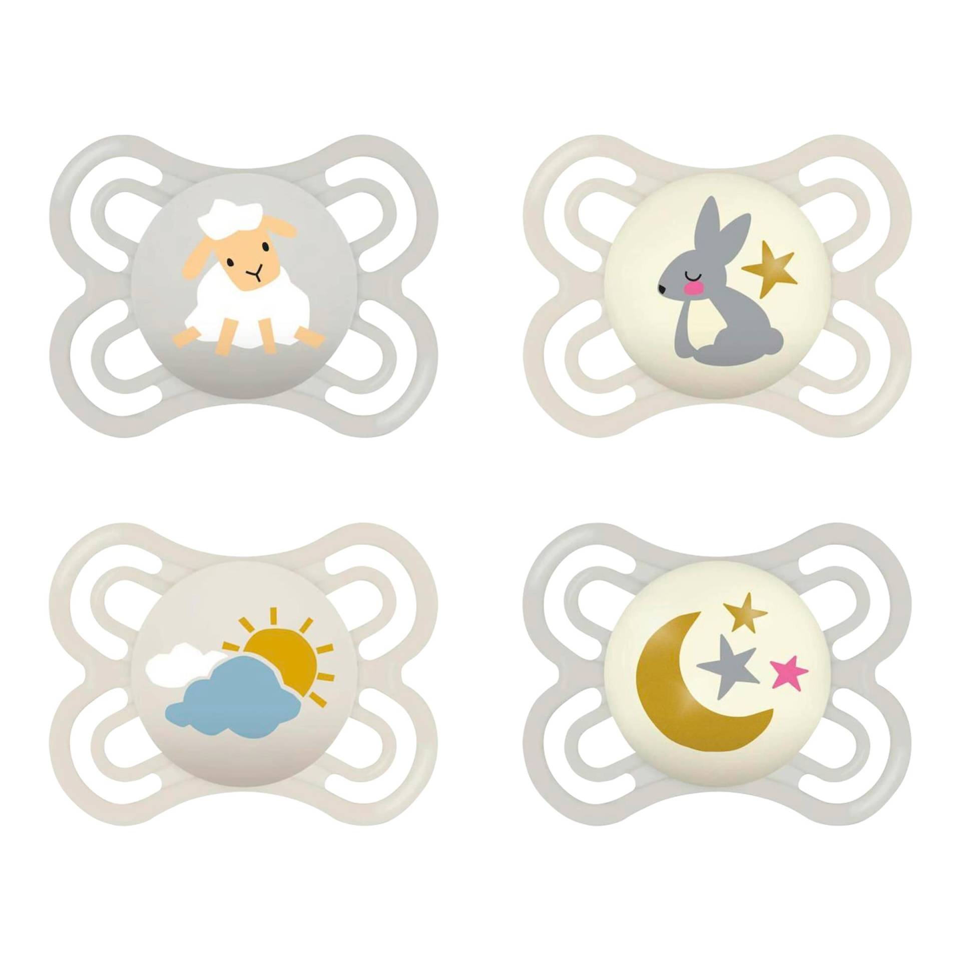 Mam 4er-Pack Schnuller Perfect Day+Night Silikon, 0-6 M Mam 4er-Pack Schnuller Perfect Day+Night Silikon, 0-6 M von MAM