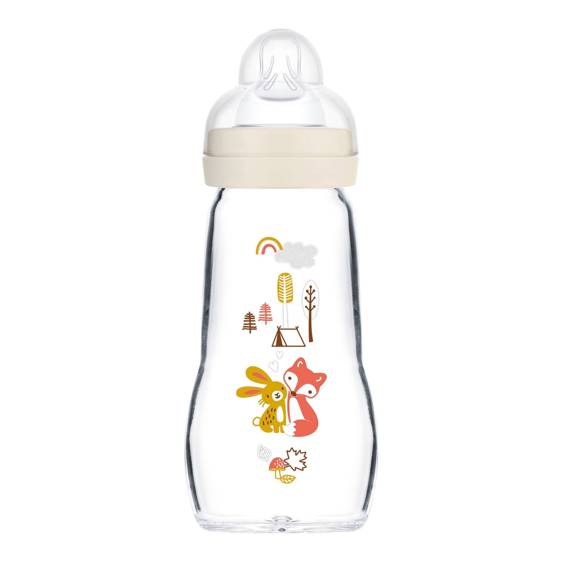 Mam Babyflasche Feel Good matt, Glas, 260 ml, ab 0M von MAM