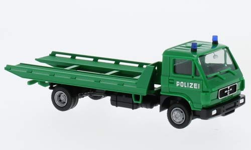 MAN G 90, grün, Polizei, 0, Modellauto, Fertigmodell, Herpa 1:87 von Sportsman