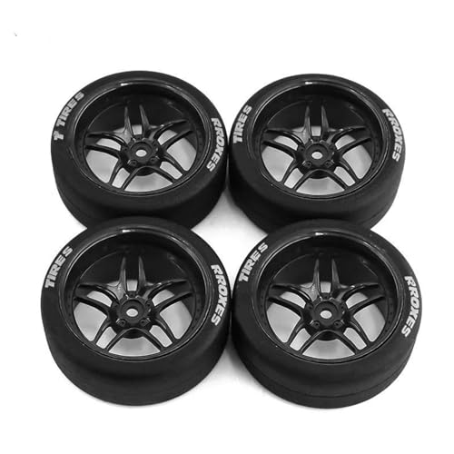 MANGRY 4 stücke 65mm Reifen Rad Reifen 12mm Hex Fit for Tamiya TT01 TT01E TT02 TT02B XV01 TA06 PTG-2 1/10 RC Racing Auto Upgrades Teile (Size : G6) von MANGRY