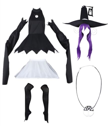 MANMICOS Anime Blair Cosplay-Kostüme für Damen, schwarze Röcke und Hüte, Größe L von MANMICOS