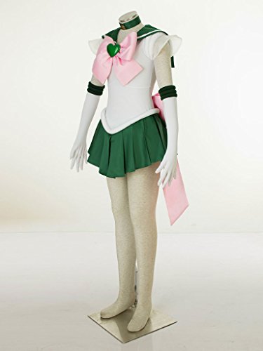 Sailor Moon Sailor Jupiter Cosplay Kostüm Pullover Kino Makoto Halloween Anzug Gr. 48, grün von MANMICOS