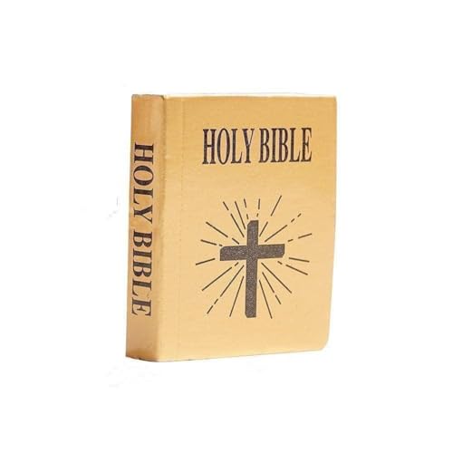 Mini-Bibel Taschenbuch 1/12 Miniatur Buch Bücherregal Schlafzimmer Zubehör Bibliothek von MANYUN