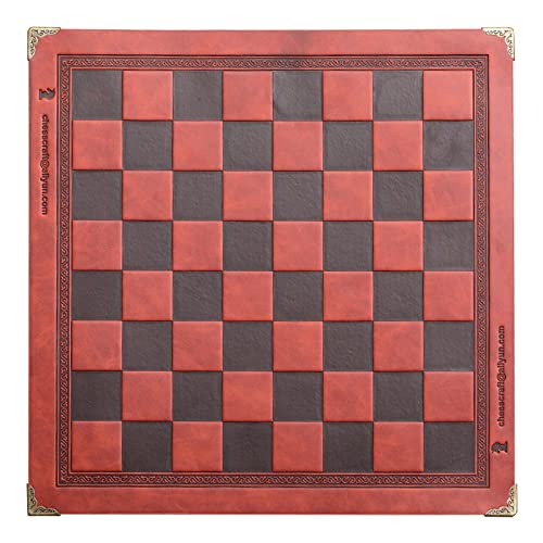 Flat Chess Board International Synthetic PU Leather Chessboard Chess Games Accessories Folding Board Chess Game von MARCBUSE