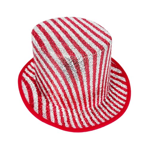 Gestreifter Zauberer-Zylinder aus praktischem glänzendem Stoff, Motto-Party, Foto-Requisiten, Hut für den Alltag und Partys, Kostüm, Magier, Auftritte, Kostüm Gestreifter Zauberer-Zylinder aus praktischem glänzendem Stoff, Motto-Party, Foto-Requisiten, Hut für den Alltag und Partys, Kostüm, Magier, Auftritte, Kostüm von MARCBUSE