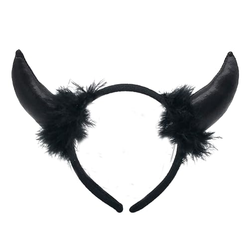 MARCBUSE Halloween-Hörner-Haarreif, Horn, Reifen, Cosplay, Kostüm, Foto-Requisiten, Haar-Accessoire für Halloween, Weihnachtsdekoration von MARCBUSE