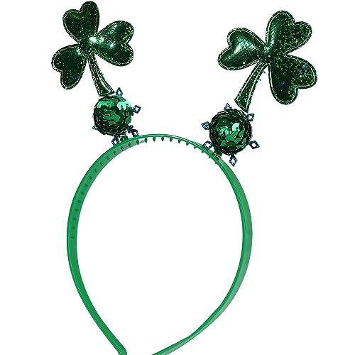 MARCBUSE Kopfschmuck für St. Patricks Day, Party-Dekoration, festliche Requisiten für Bühnenshows, Kopfschmuck, Bopper, Kleeblatt von MARCBUSE