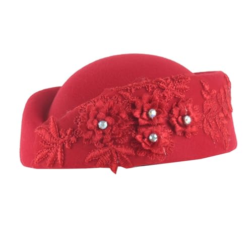 MARCBUSE Stewardess Hut Baskenmützen Halloween Cosplay Kostüm für Jugendliche für Lufthostessen Party Kostüm Cosplay Cafe Gathering MARCBUSE Stewardess Hut Baskenmützen Halloween Cosplay Kostüm für Jugendliche für Lufthostessen Party Kostüm Cosplay Cafe Gathering von MARCBUSE