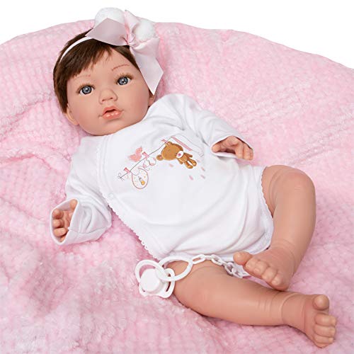 MARÍA JESÚS Reborn Baby Silikon Vinyl Reborn Puppe 2kg und Head Drop Effekt Reborn Baby mädchen dekoriert mit Rötungen Falten Lebensechte babypuppen Reborn Babys Reborn Babypuppen von MARÍA JESÚS