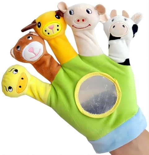 Handpuppe Fingerpuppen Niedlich Zoo Bauernhof Tier Handsocke Handschuh Fingerpuppe Requisiten von MASINIES