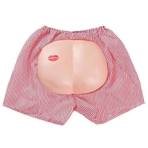 MASINIES Fake Ass Butt Pants Halloween Butt Exposed Shorts Fake Po Unterwäsche Spoof Tricky Toys Kostüm Party Joking Pants Streiche Requisiten Dekorationen Supplies von MASINIES