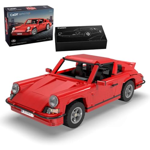 Klassisches Sportwagen Bausteine Bausatz, 1429 Teile Rennwagen Bausteine Modell, C61045W 1:12.5 Auto Klemmbausteine Baukonstruktions Set für Kinder Erwachsene von MASUSE