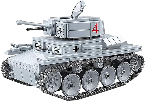 Militär Panzer Bausteine Bauset 535 Teilen LT-38 Leichter Tank Modell, Klemmbausteine Modellbausatz von MASUSE