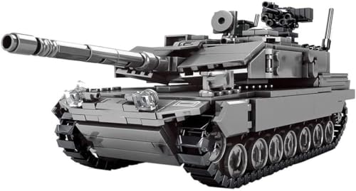 Panzer Bausteine Bauset, 898 Teile Militär Leopard 2A7 Panzer Modell, Klemmbausteine Hauptkampfpanzer Modellbausatz Konstruktion Bauset für Kinder Erwachsene von MASUSE