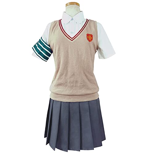 Anime Women Misaka Mikoto Cosplay Kostüm JK School Uniform Für Halloween Karneval,Khaki-L von MAVNES