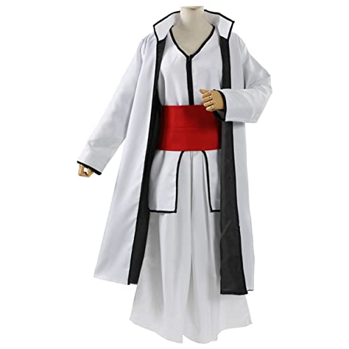 MAVNES Aizen Sousuke Cosplay Kostüm stand Kragenrobe Kimono Rollenspielanzug für Halloween Party,White-XL von MAVNES