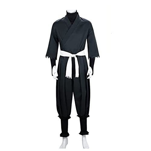 MAVNES Anime Erwachsener Gabimaru Cosplay Kostüm Mit Handschuhengürteln Kimono Für Halloween,Grey-L von MAVNES