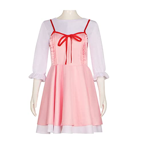 MAVNES Anime Frauen Kaori Miyazono Cosplay Kostüm Rosa Kleid Für Halloween,Pink-3XL von MAVNES