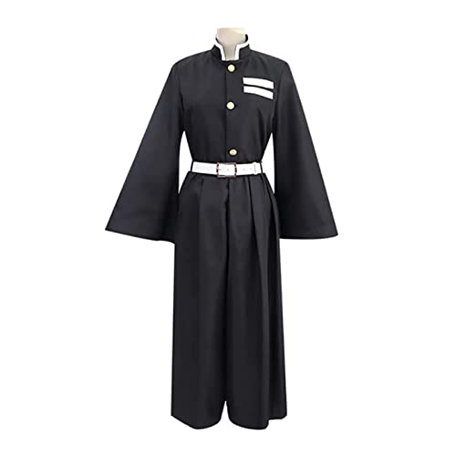 MAVNES Muichiro Tokito Cosplay Kostüm Robe Kimono Anime Anzüge Halloween Outfit Unisex,Black-L von MAVNES