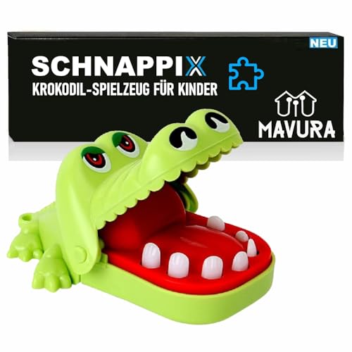 MAVURA SCHNAPPIX Krokodil Schnapp Spiel Zähne Zahnarzt Spielzeug Action von MAVURA