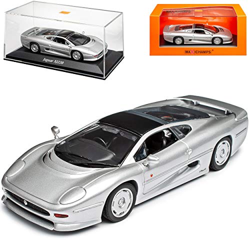 MAXICHAMPS Jaguar XJ220 Coupe Silber Metallic 1992-1994 1/43 Minichamps Modell Auto von MAXICHAMPS