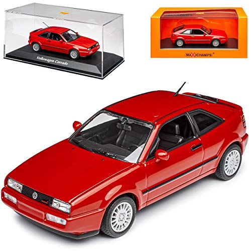 MAXICHAMPS Volkwagen Corrado G60 Rot 1988-1995 1/43 Minichamps Modell Auto von MAXICHAMPS