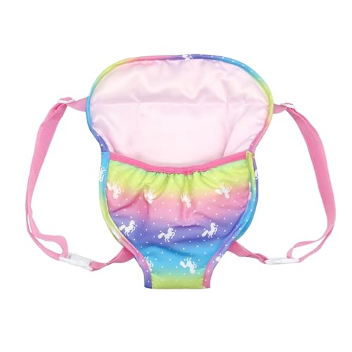 MAXQUU 1 Stück Baby Puppenträger, Plüsch Spielzeug Träger, verstellbare Doppelschultergurte, praktische Puppe Zubehör, Kinderspielzeug Träger, Mädchen Geburtstag Geschenk. (Rosa) von MAXQUU